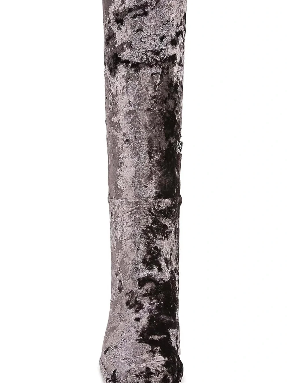 Sam Edelman Issabel Crushed Velvet Knee High Boots Gray Taupe 9.5